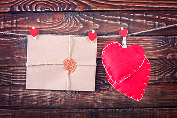 Image showing hearts and envelopes