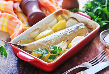 Image showing potato with fish