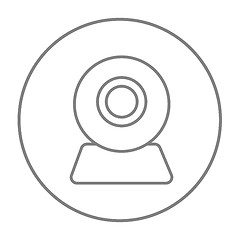 Image showing Web camera line icon.