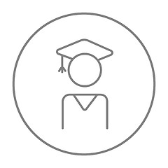 Image showing Graduate line icon.