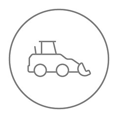 Image showing Excavator line icon.