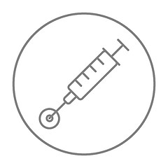 Image showing In vitro fertilisation line icon.