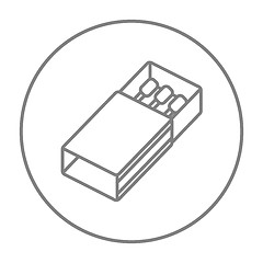 Image showing Matchbox line icon.