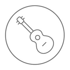 Image showing Guitar line icon.