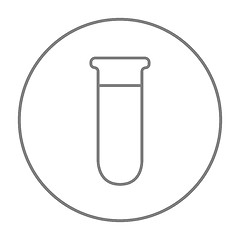 Image showing Test tube line icon.