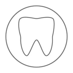 Image showing Tooth line icon.