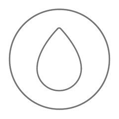 Image showing Water drop line icon.