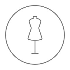 Image showing Mannequin line icon.