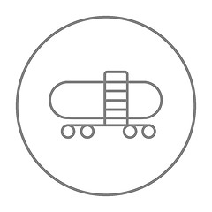 Image showing Railway cistern line icon.