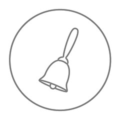 Image showing School bell line icon.