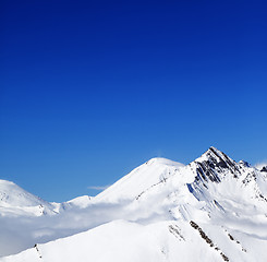 Image showing Winter snowy mountains at nice day