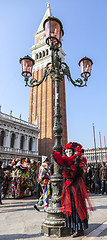 Image showing Disguised Person - Venice Carnival 2012