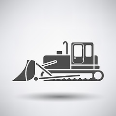 Image showing Construction bulldozer icon