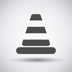 Image showing Traffic cone icon 