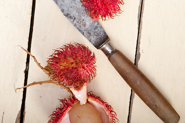 Image showing fresh rambutan fruits 