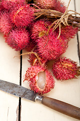 Image showing fresh rambutan fruits 