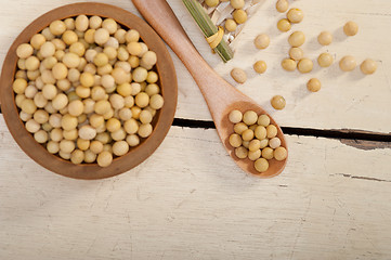 Image showing organic soya beans 