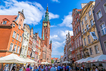 Image showing Gdansk-Old City-Long Market street