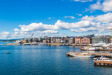 Image showing Oslo skyline and harbor. Norway