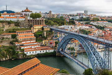 Image showing Dom Luis I bridge in Porto