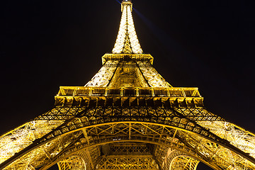 Image showing Eiffel Tower at sunset in Paris