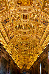 Image showing Vatican Museums - Gallery of the Geographical Maps