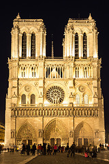 Image showing Notre Dame cathedral in Paris