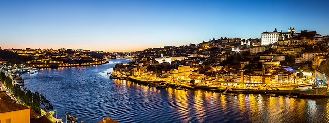 Image showing Porto in Portugal at night