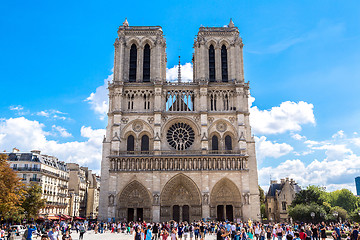 Image showing Notre Dame de Paris cathedral