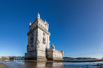 Image showing Belem Tower in Lisbon