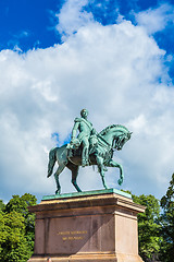 Image showing Statue  king Carl Johan XIV in Oslo