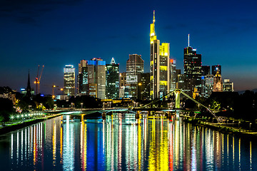 Image showing Frankfurt am Main during sunset