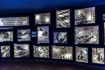 Image showing Exhibition in Concentration camp in Auschwitz.