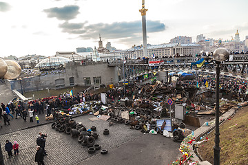 Image showing Ukrainian revolution, Euromaidan after an attack by government f