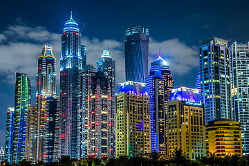 Image showing Dubai Marina cityscape, UAE