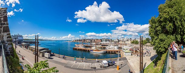 Image showing Oslo skyline and harbor. Norway