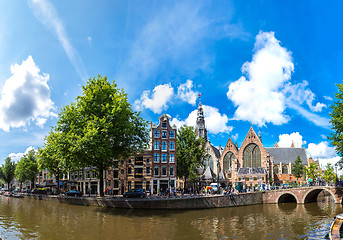 Image showing Oude Kerk (Old Church) in Amsterdam