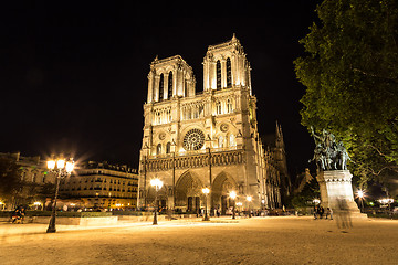 Image showing Notre Dame cathedral in Paris
