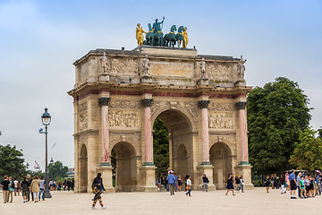 Image showing Arc de Triomphe du Carrousel in paris