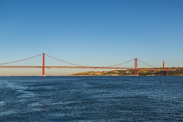 Image showing Rail bridge  in Lisbon, Portugal.