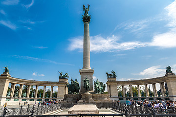 Image showing Heroes square in Budapest,