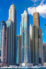 Image showing Dubai Marina cityscape, UAE