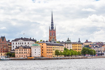 Image showing Ppanorama of the Old Town  in Stockholm, Sweden