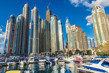 Image showing Dubai Marina cityscape, UAE