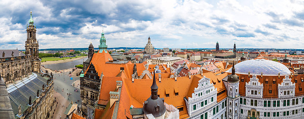 Image showing Panoramic view of Dresden