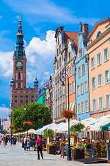 Image showing Gdansk-Old City-Long Market street