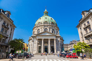 Image showing The Marble Church in Copenhagen, Denmark