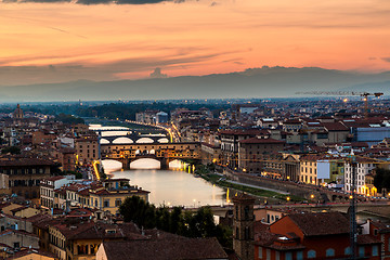 Image showing The Ponte Vecchio in Florence