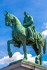 Image showing Monument of a king Albert  in Brussels.