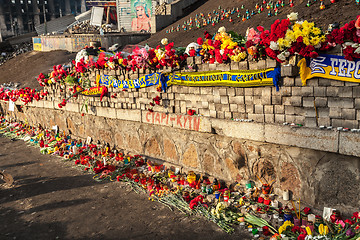 Image showing Ukrainian revolution, Euromaidan after an attack by government f